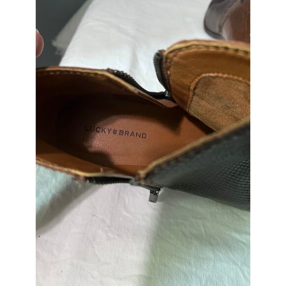 Lucky Brand Brown Ankle Boots - 10 Women's - Picture 5 of 7